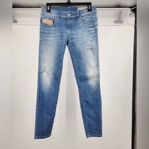 Diesel Grupee-Ankle Stretch Jeans, Size 26